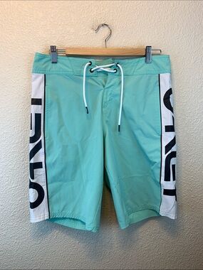 Oakley Men’s swim trunks sz S beach resort vacation swim suit Beachy mint green